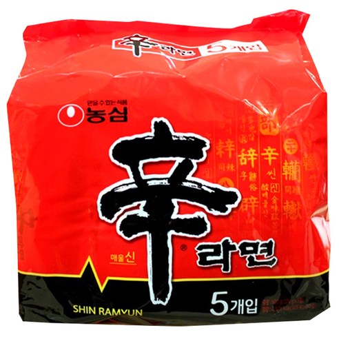 농심 신라면 120g, 5개