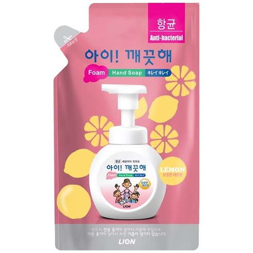 아이깨끗해 핸드워시 레몬향 리필, 450ml, 1개