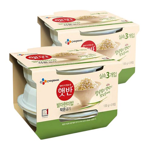 햇반 발아현미밥, 130g, 6개