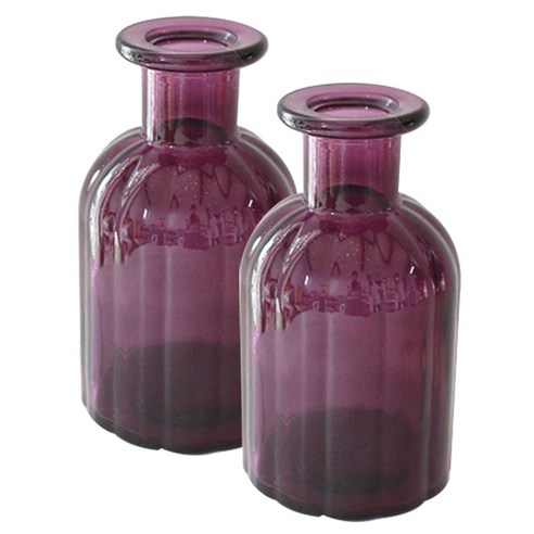 모리앤 바이올렛세로줄유리병, 진보라, 2개