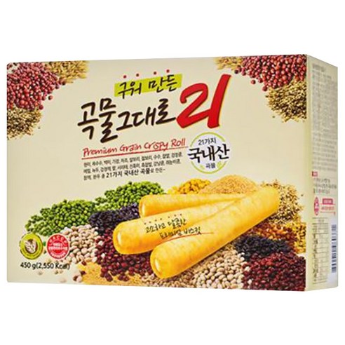 곡물그대로21 크리스피롤, 450g, 1개