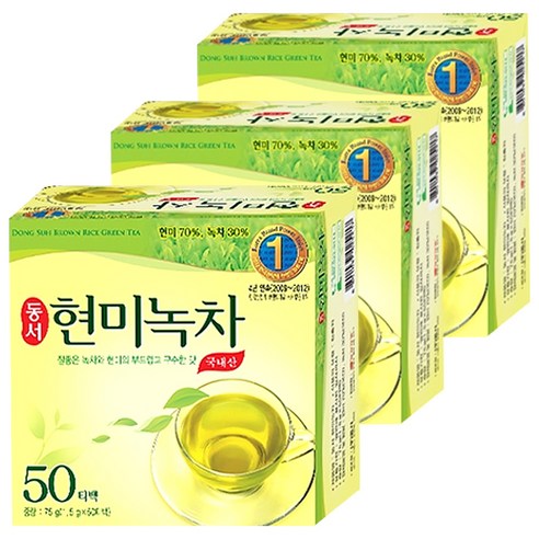 동서 현미녹차 티백, 1.5g, 150개입