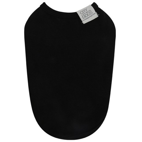 퍼피엔젤 반려견용 데일리 민소매 티셔츠 TS586, 999(Black), 1개