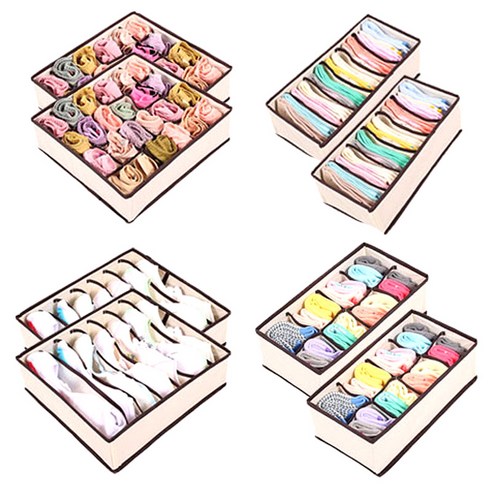 조은리빙 속옷 정리함 6칸 + 7칸 + 8칸 + 24칸 세트, 2세트