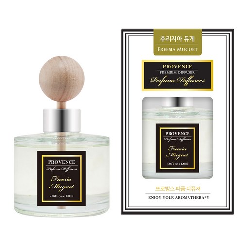 더허브샵 프로방스 퍼퓸 디퓨져 120ml, 후리지아&뮤게