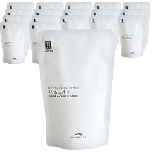 생활공작소 세탁조 크리너, 450g, 18개입