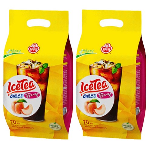 오뚜기 아이스티 복숭아맛, 14g, 70개입, 2개