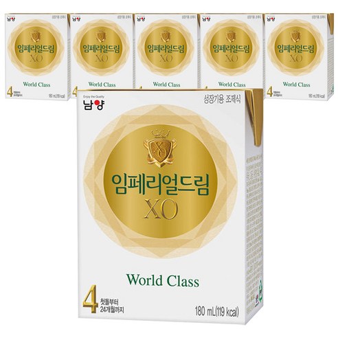 남양유업 임패리얼 드림 XO 액상분유 4단계 180ml, 6개입, 1개