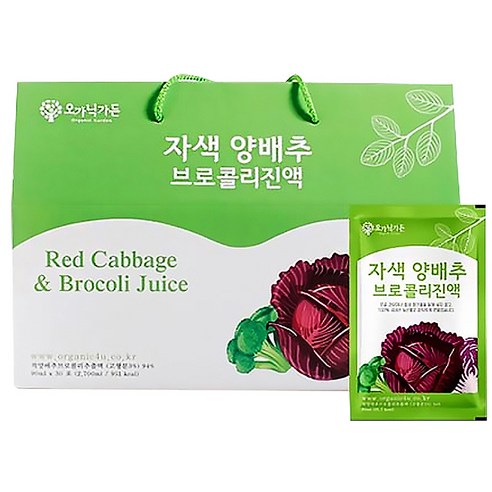 오가닉가든 자색 양배추 브로콜리 진액, 30개입, 90ml