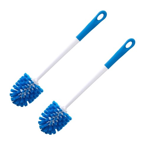 크린아이 원형 변기솔, 화이트 + 블루, 2개 
청소용품
