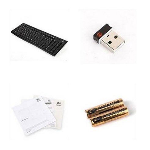 로지텍 무선 일반형 키보드 K270, 혼합색상, Y-R0015