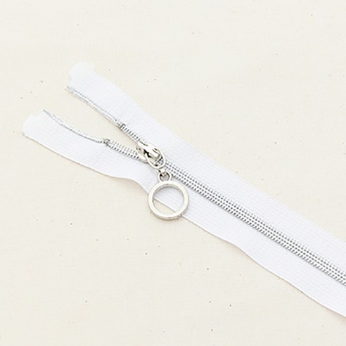 해피베어스 코일 실버지퍼 3호 65 cm, 화이트, 2개