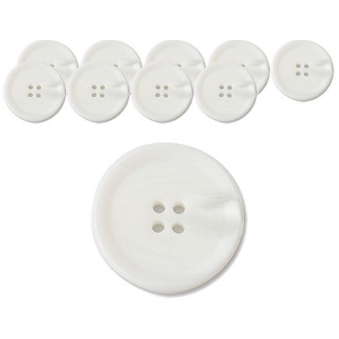 패션포인트 덴마크단추 23 mm, WT, 10개