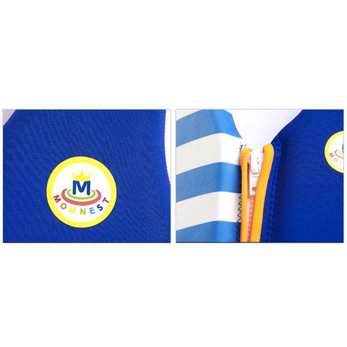  맘네스트 키즈 수영 구명조끼, 블루, 1개 