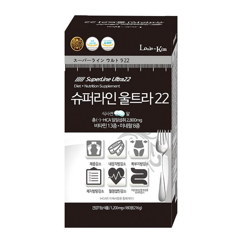 뉴트리바이오텍 슈퍼라인 울트라22 다이어트보조식품, 180정, 1개