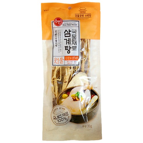 조은약초 삼계탕재료, 70g, 1개