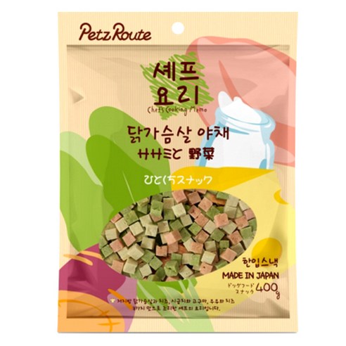 펫츠루트 셰프요리 반려견 간식, 닭가슴살 + 야채 혼합맛, 1개