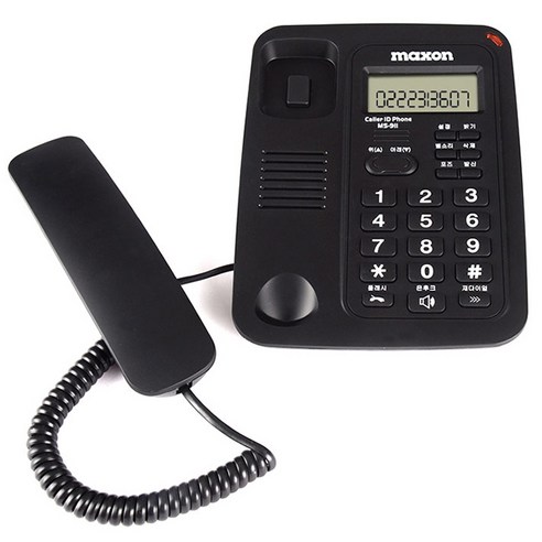 맥슨 발신자표시 유선전화기 블랙은 로켓배송으로 할인가격으로 구매 가능한 제품