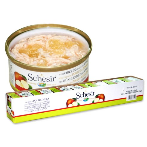 스케지어 네이처 캣 간식캔 75g, 닭고기 안심 + 애플, 14개입
