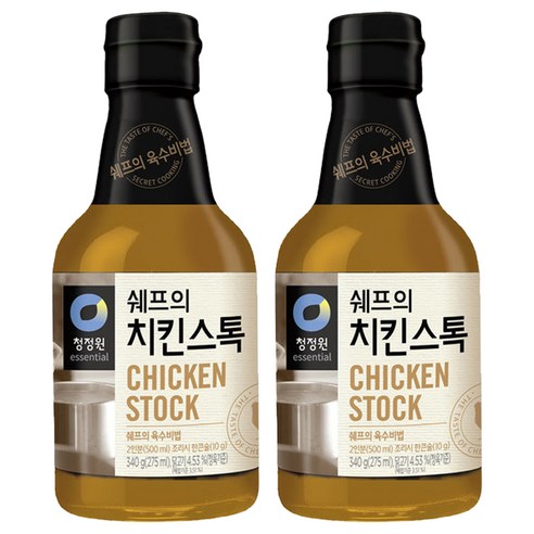 청정원 쉐프의 치킨스톡, 340g, 2개