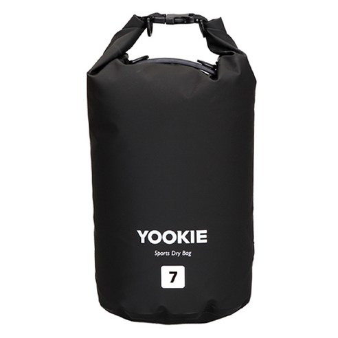 yookie 드라이백 방수가방 7L, 블랙
