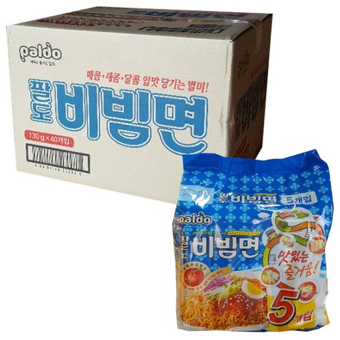 팔도 비빔면 130g, 40개