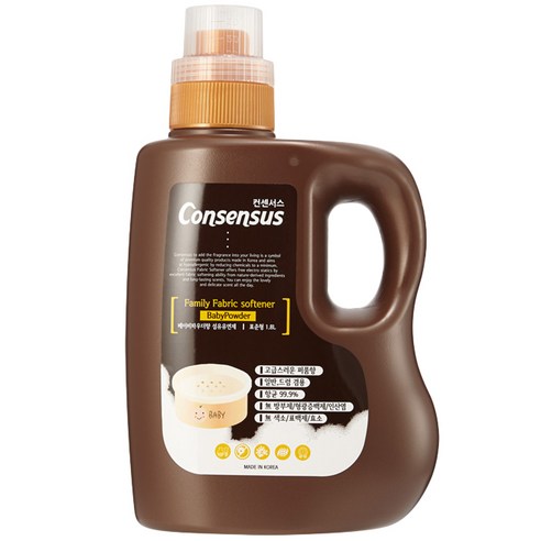 컨센서스 패밀리 섬유유연제 베이비파우더향 본품, 1.8L, 1개