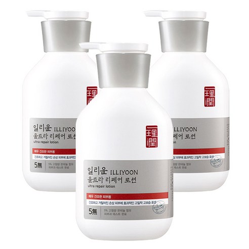 일리윤 대용량 울트라 리페어 바디로션, 528ml, 3개