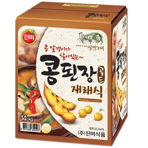 진미 콩된장 골드 재래식, 14kg, 1개