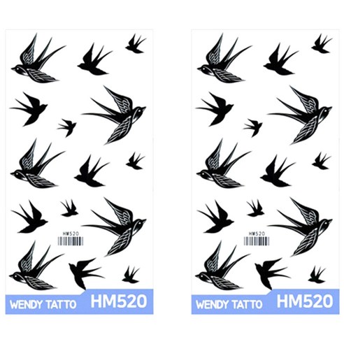 파티복닷컴 중형 타투스티커, 2개입, HM520