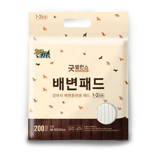 굿밸런스 강아지 배변패드 20g 200매, 1팩