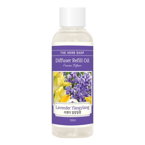 더허브샵 프로방스 방향제 리필오일 100ml, 라벤더 일랑일랑