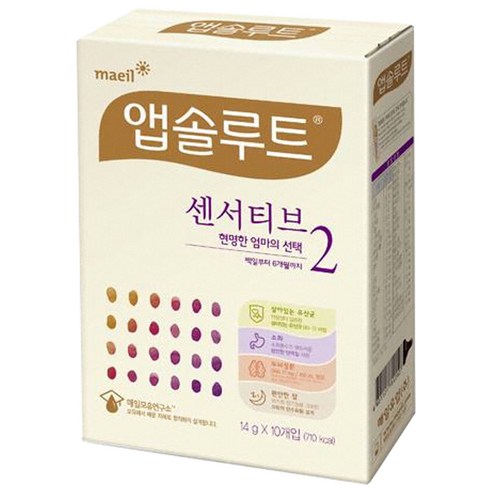 매일유업 앱솔루트 센서티브 스틱분유 2단계, 14g, 1개