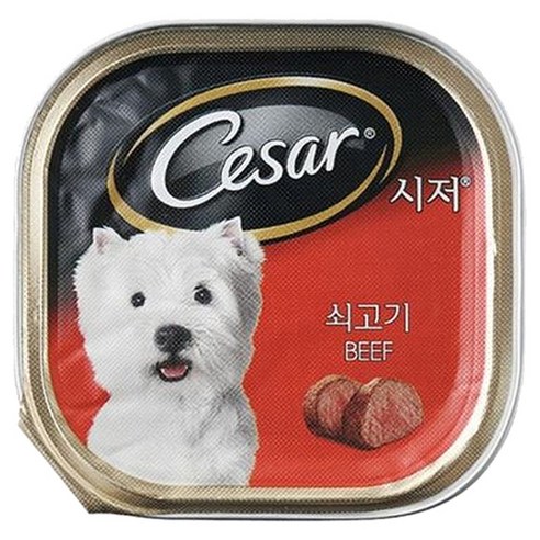 시저 애견간식 캔, 소, 100g, 1개