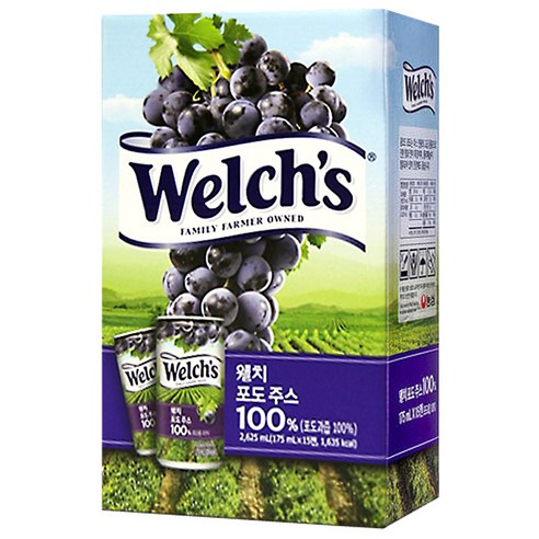농심 웰치스포도, 15개, 175ml