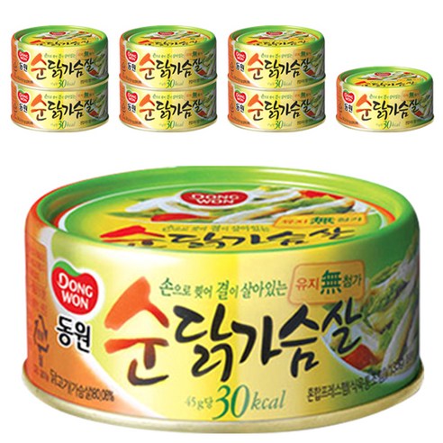 동원 순닭가슴살 통조림, 135g, 8개