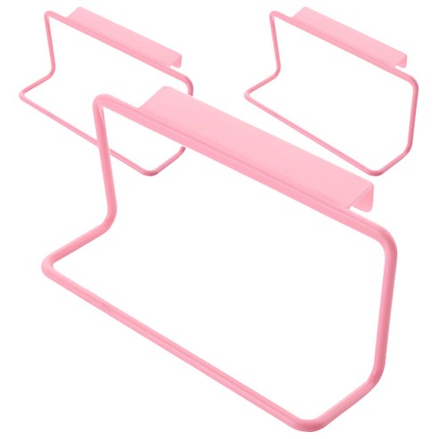 블럭마트 주방 행주걸이 다용도걸이, 핑크, 3개입