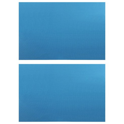 핑크망고 심플 컬러 식탁 매트 2p, 블루, 45 x 30 cm