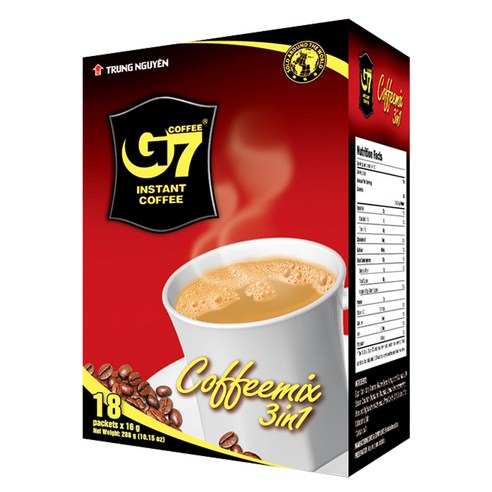 G7 3 in 1 커피믹스 수출용, 16g, 18개