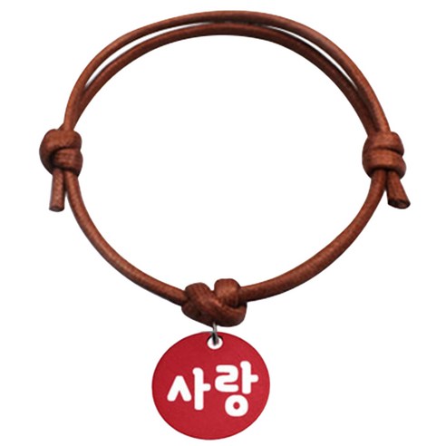 펫츠룩 굿모닝 카라멜 반려동물 목걸이 S 알미늄원형 팬던트 M, 레드(사랑), 1개