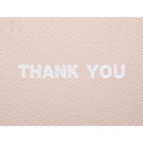 와니데코_접착이니셜 _THANK YOU, 화이트