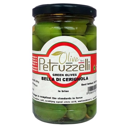 페트루쩰리 그린 카스텔베트라노 올리브, 290g, 1개