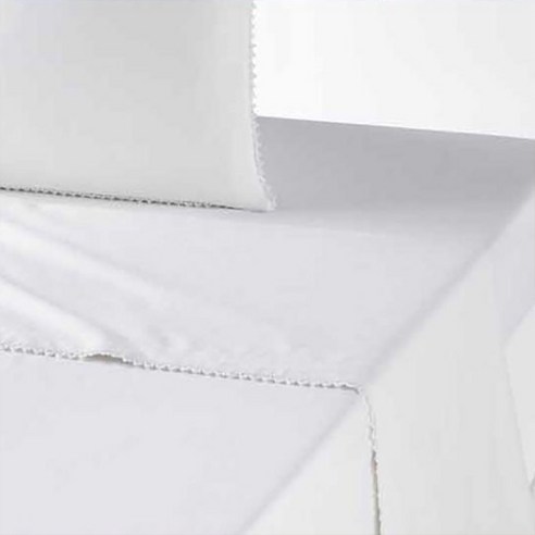 라흐두뜨 퍼케일면 자수 단색 홑이불 F696640, white