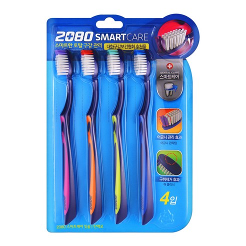 2080 스마트케어 칫솔, 4입, 1개
