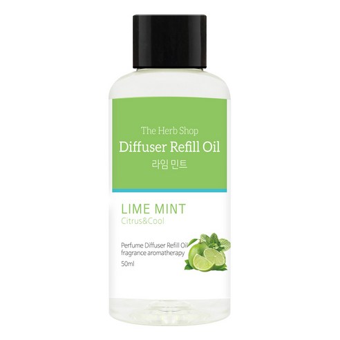 더허브샵 차량용 디퓨저 리필오일 50ml, 1개, 라임민트