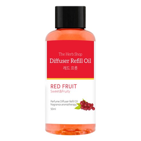 더허브샵 차량용 디퓨저 리필오일 50ml, 1개, 레드프룻