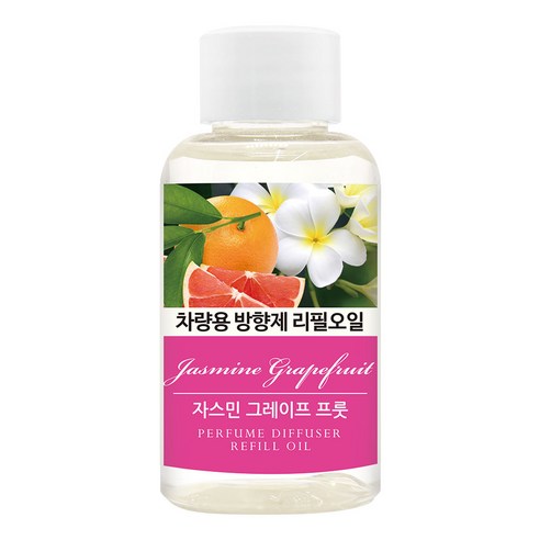 더허브샵 차량용 방향제 리필오일 50ml, 자스민 그레이프프룻, 1개