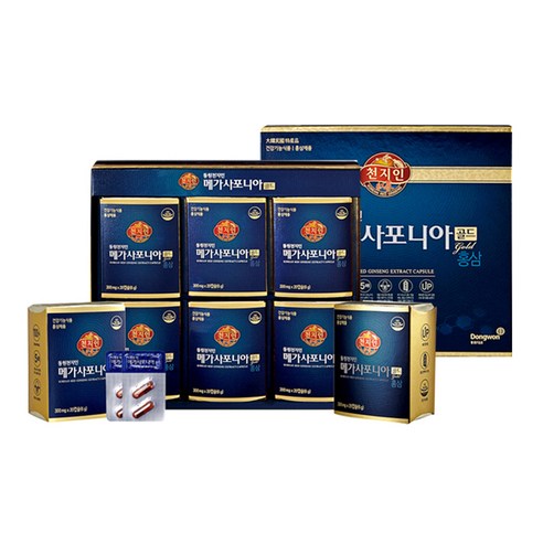 천지인 메가사포니아 골드 세트, 120정, 1세트