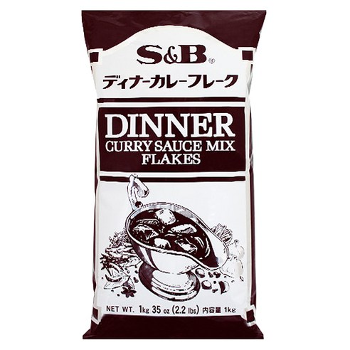 에스앤비 디너카레 분말, 1kg, 1개