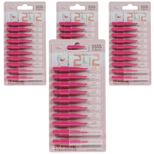 242 치간칫솔 I형 SSSS, 10개입, 4개